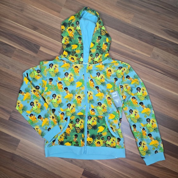 Disney Other - Disney Encanto Bruno Antonio Full Zip Hoodie Sweatshirt NWT Size XL Teal Green